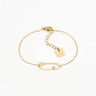 BRACELET ATOLL ZAG ACIER DORÉ