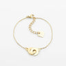 BRACELET ZAG BOW ACIER DORÉ