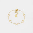 BRACELET ZAG CAL ACIER DORÉ