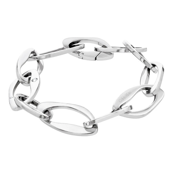 BRACELET CALVIN KLEIN HARMONIOUS CONNECTION SCULPTURAL ARGENTÉ