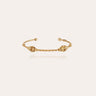 GAS BIJOUX BRACELET JONC TORSADE STRASS PETIT MODELE