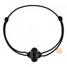 BRACELET MORGANNE BELLO OR ROSE CORDON NOIR ONYX