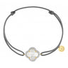 BRACELET MORGANNE BELLO VICTORIA DIAMANT CORDON GRIS NACRE BLANCHE OR JAUNE
