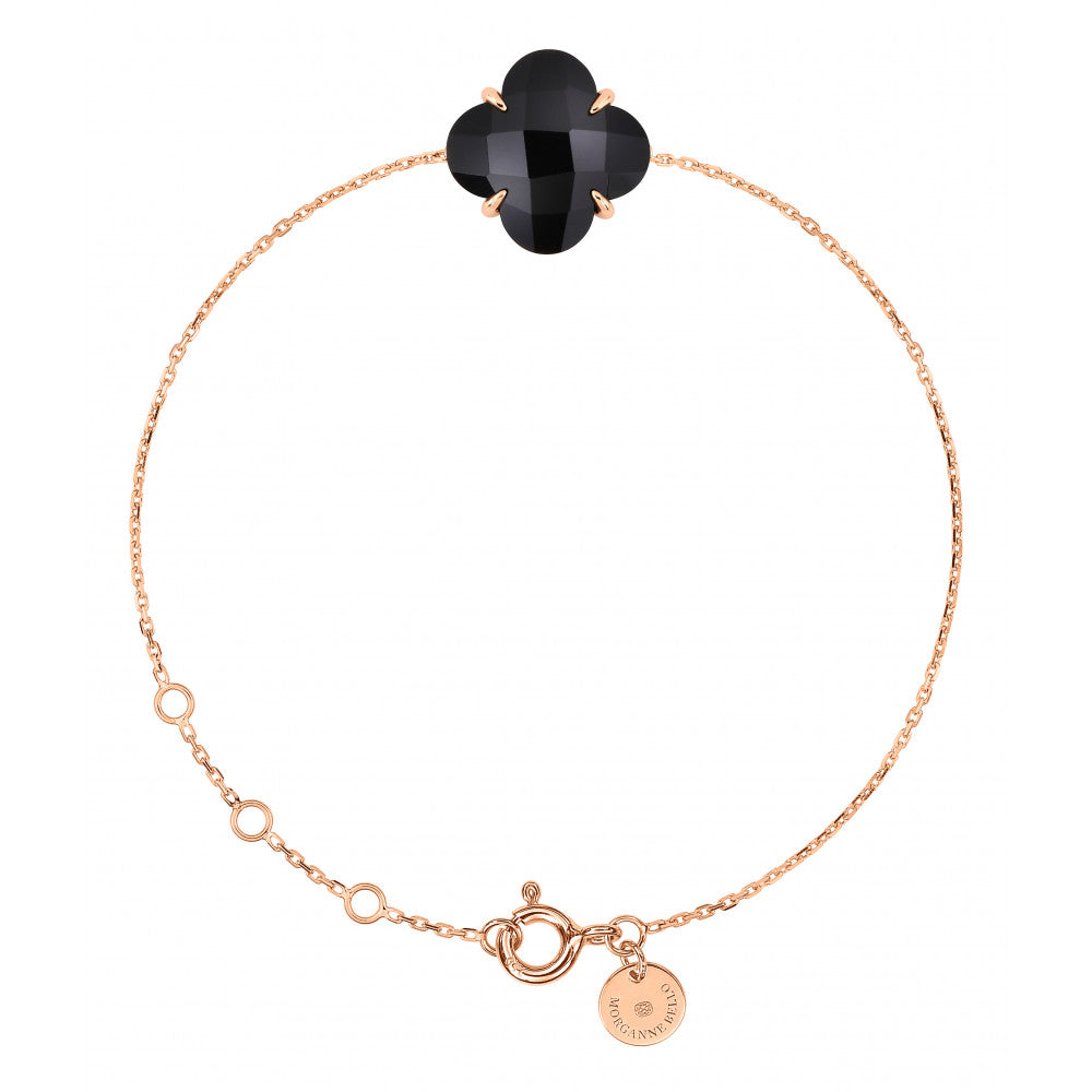 BRACELET MORGANNE BELLO VICTORIA ONYX OR ROSE