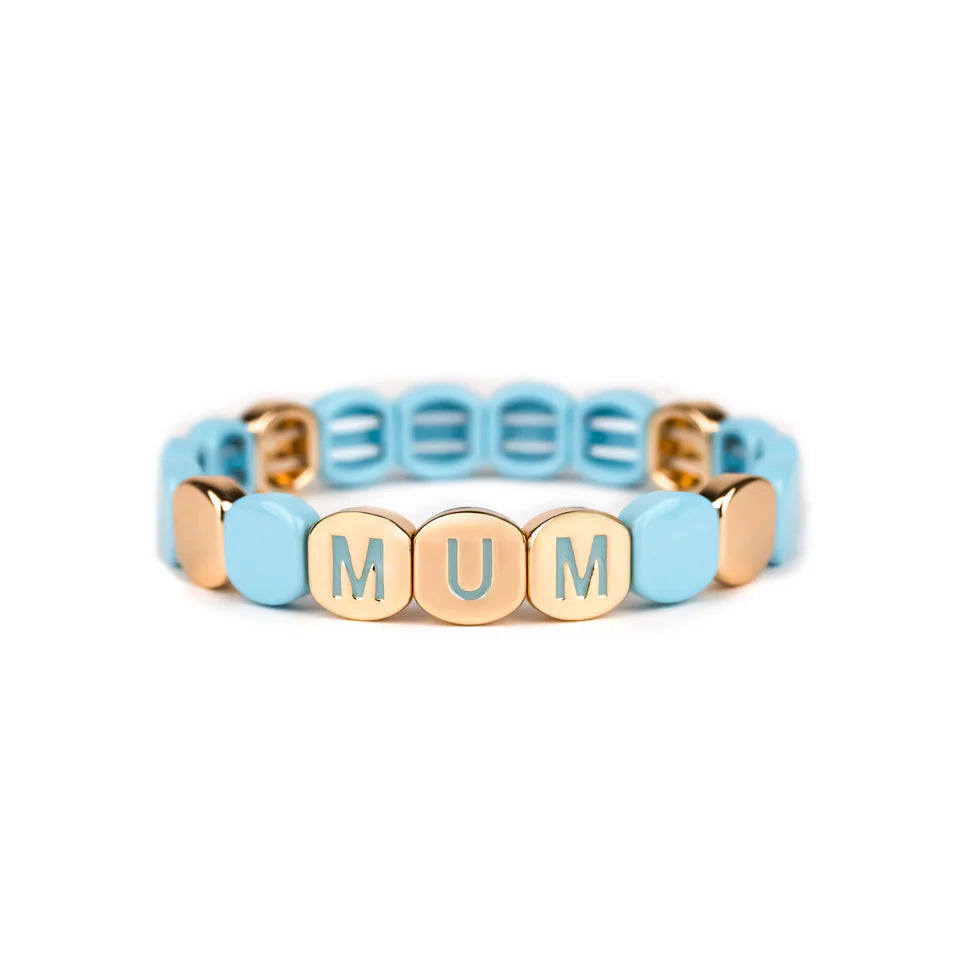 bracelet Colorful Mum Bleu Givré