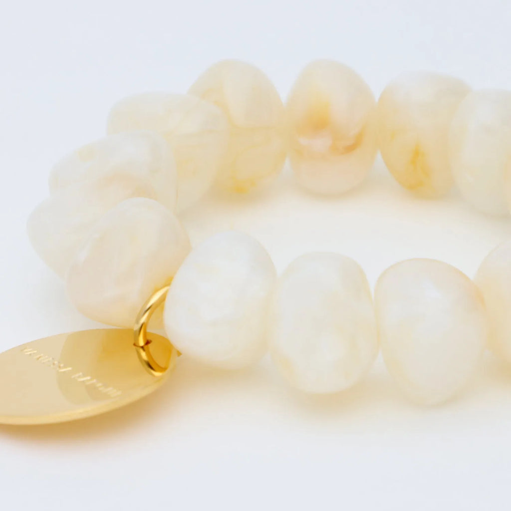 bracelet Stone Flex Pearl Marble Vanessa Baroni