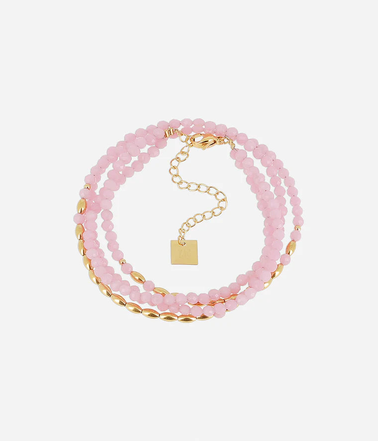 bracelet multi-rangs Zag Bijoux Ayano Rose
