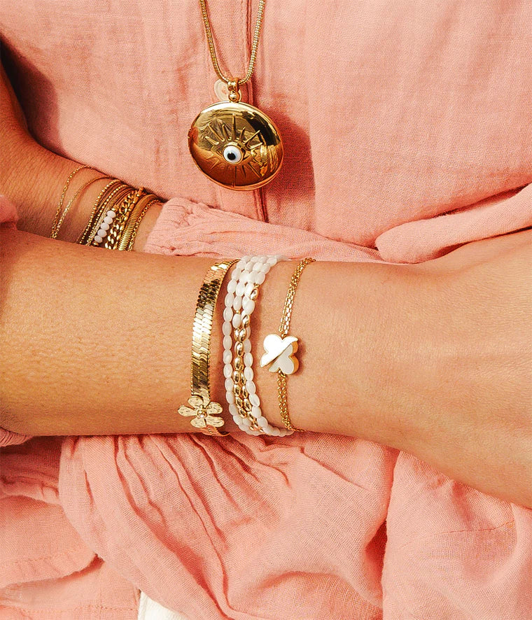 bracelet multi-rangs Zag Bijoux Ayano Porté