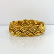 Jonc Bouddhiste Maxi Tressé Gold- Maison Izel