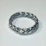 Jonc Bouddhiste Tressé Double Silver - Maison Izel