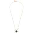 COLLIER VICTORIA ONYX + DIAMANTS OR ROSE