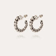 GAS BIJOUX BOUCLES D'OREILLES CRÉOLES BRONXY ARGENTÉES