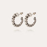 GAS BIJOUX BOUCLES D'OREILLES CRÉOLES BRONXY ARGENTÉES
