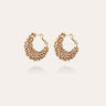 GAS BIJOUX BOUCLES D'OREILLES IZZIA STRASS PETIT MODELE DOREES