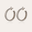GAS BIJOUX BOUCLES D'OREILLES CREOLES MILO PETIT MODELE ARGENTEES