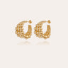 GAS BIJOUX BOUCLES D'OREILLES CREOLES MULTIPERLA MINI DOREES