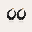 GAS BIJOUX BOUCLES D'OREILLES CRÉOLES ANDY PETIT MODELE NOIR