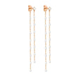 BOUCLES D'OREILLES GIGI CLOZEAU DANSANTES CLASSIQUE OR ROSE DIAMANTS