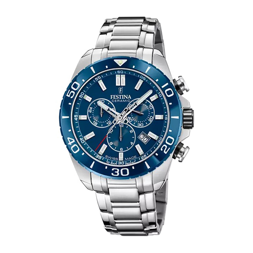 MONTRE FESTINA SWISS MADE F20042/2 BLEU