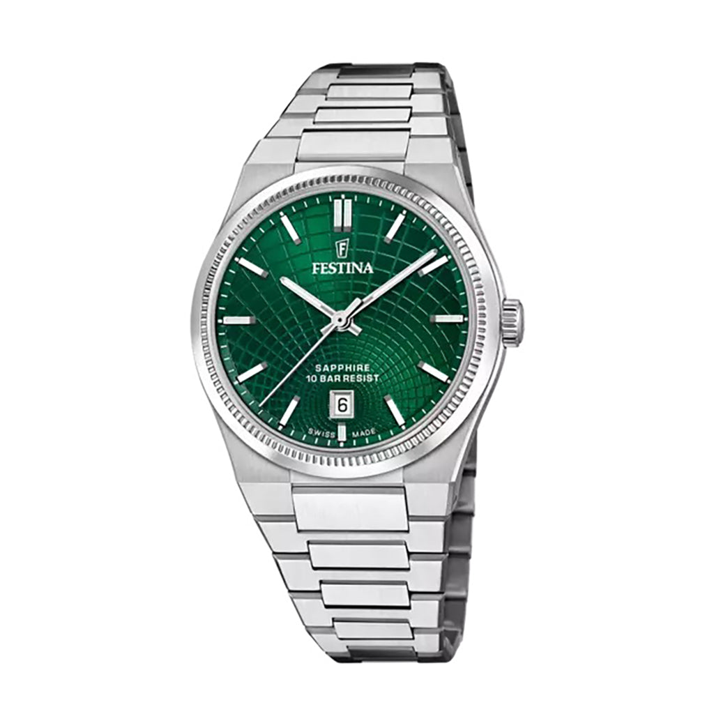 MONTRE FESTINA SWISS MADE RIVÉ F20051/5 VERTE