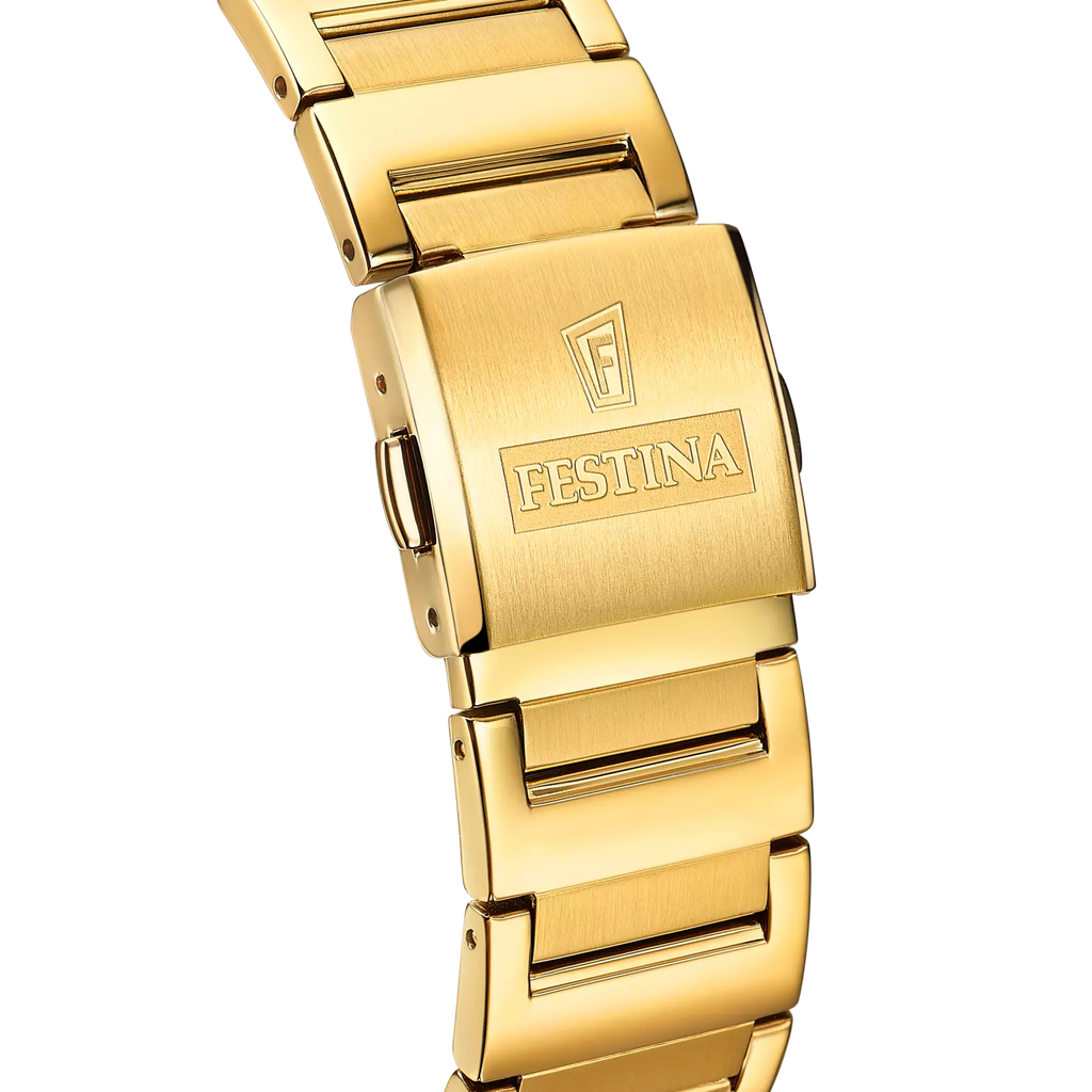 Montre Festina on the square F20678/2 acier doré