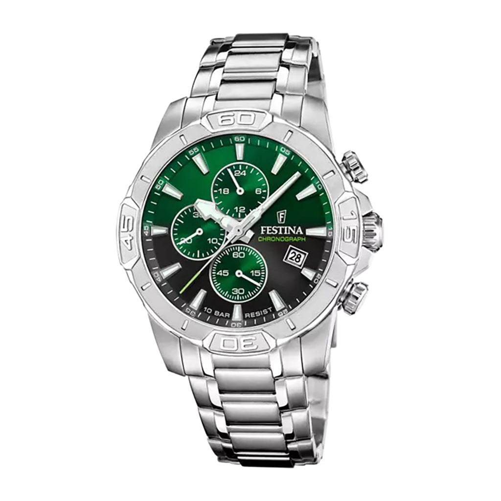 MONTRE FESTINA TIMELESS CHRONOGRAPH F20704/5 VERT