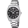 MONTRE FESTINA ACIER CLASSIQUE F20707/6 NOIR BRACELET EN ACIER INOXYDABLE