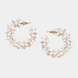 Créoles Olivia Dar Flower Small White
