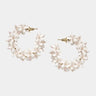 Créoles Olivia Dar Flower Small White