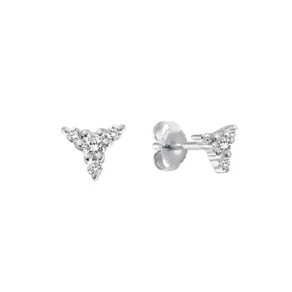 BOUCLES D'OREILLES GIGIG CLOZEAU KOSMOS OR BLANC DIAMANTS
