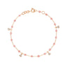 BRACELET GIGI CLOZEAU SUPREME OR ROSE 4 DIAMANTS