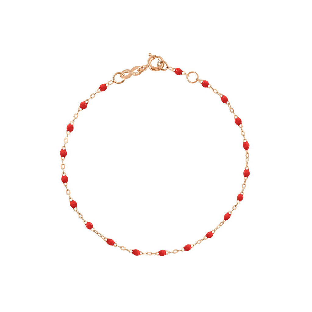 Bracelet Enfant Gigi Clozeau 13cm Or Rose  résine coqueleicot