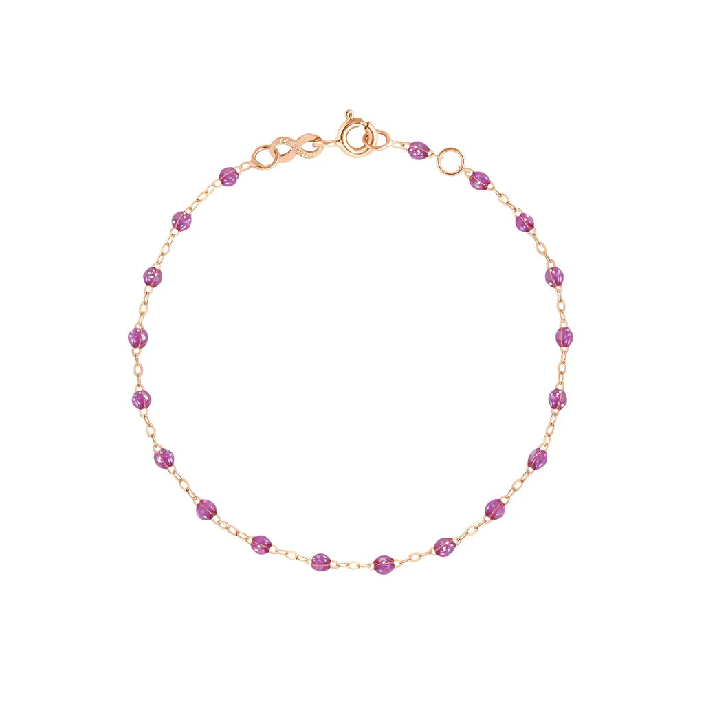 CHAINE DE CHEVILLE GIGI CLOZEAU OR ROSE GALAXY 24 CM