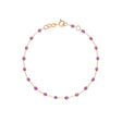 CHAINE DE CHEVILLE GIGI CLOZEAU OR ROSE 24 CM