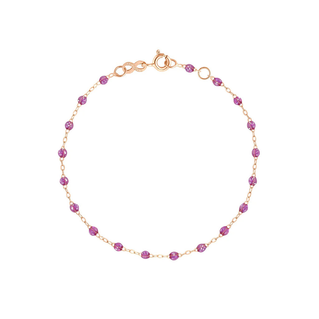 Bracelet Gigi Clozeau en Or Rose 17cm résine galaxy