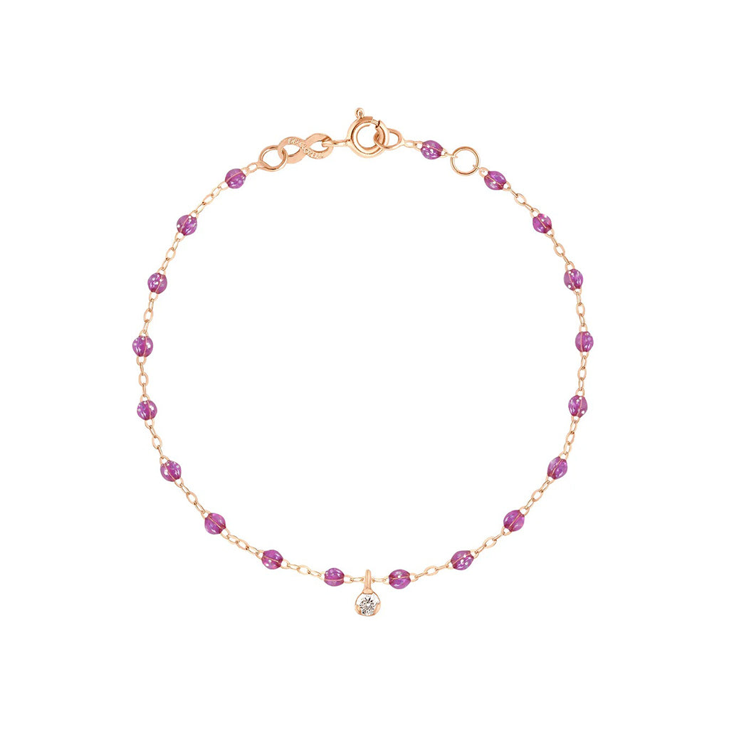 BRACELET GIGI CLOZEAU SUPREME GALAXY OR ROSE 1 DIAMANT