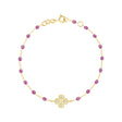 BRACELET GIGI CLOZEAU OR JAUNE LUCKY TREFLE DIAMANTS