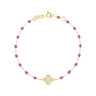 BRACELET GIGI CLOZEAU OR JAUNE LUCKY TREFLE DIAMANTS