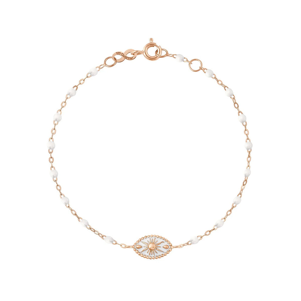 Bracelet Gigi Clozeau Or Rose Karma  blanc