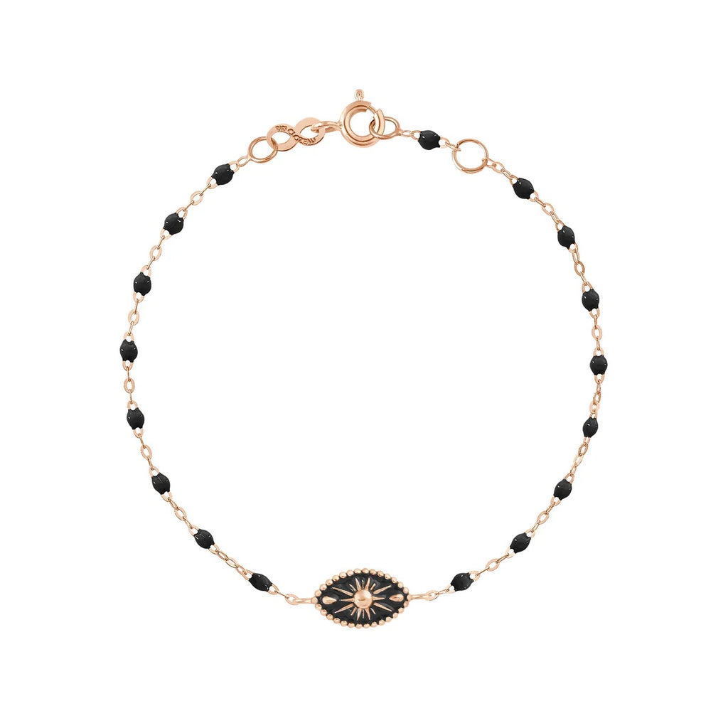 Bracelet Gigi Clozeau Or Rose Karma 
noir