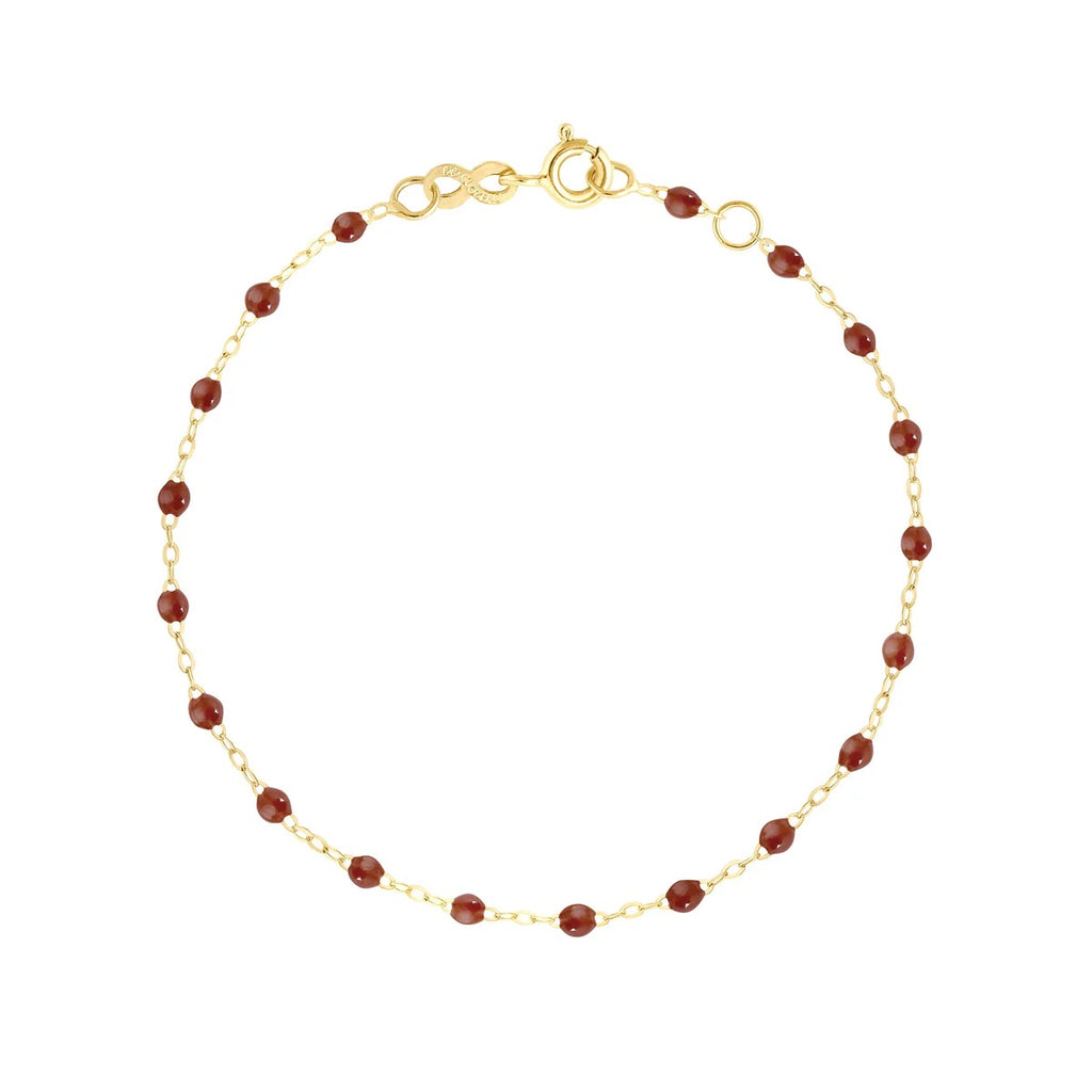 Bracelet Gigi Clozeau moka en Or jaune 17cm