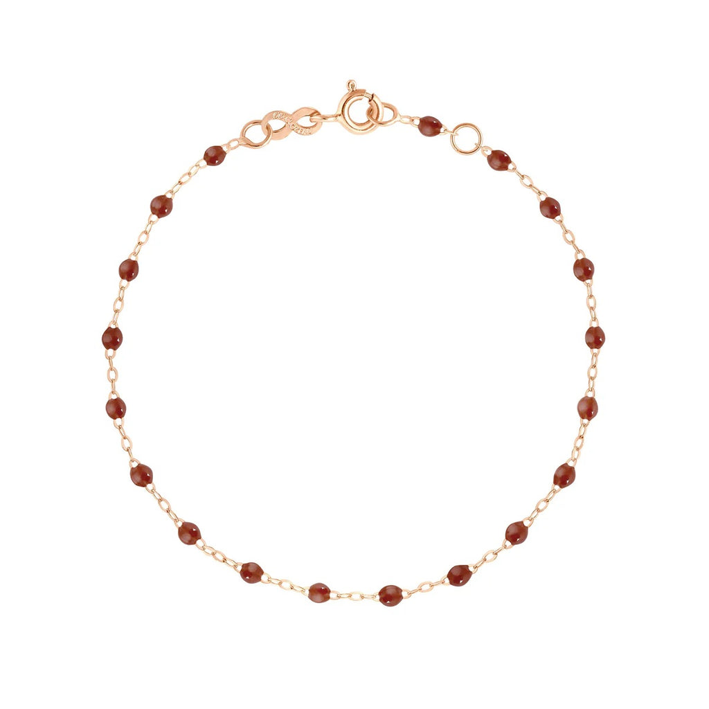 Bracelet Gigi Clozeau moka en Or Rose 17cm
