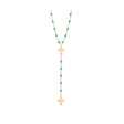 COLLIER CHAPELET CROIX GIGI CLOZEAU OR JAUNE