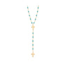 COLLIER CHAPELET CROIX GIGI CLOZEAU OR JAUNE