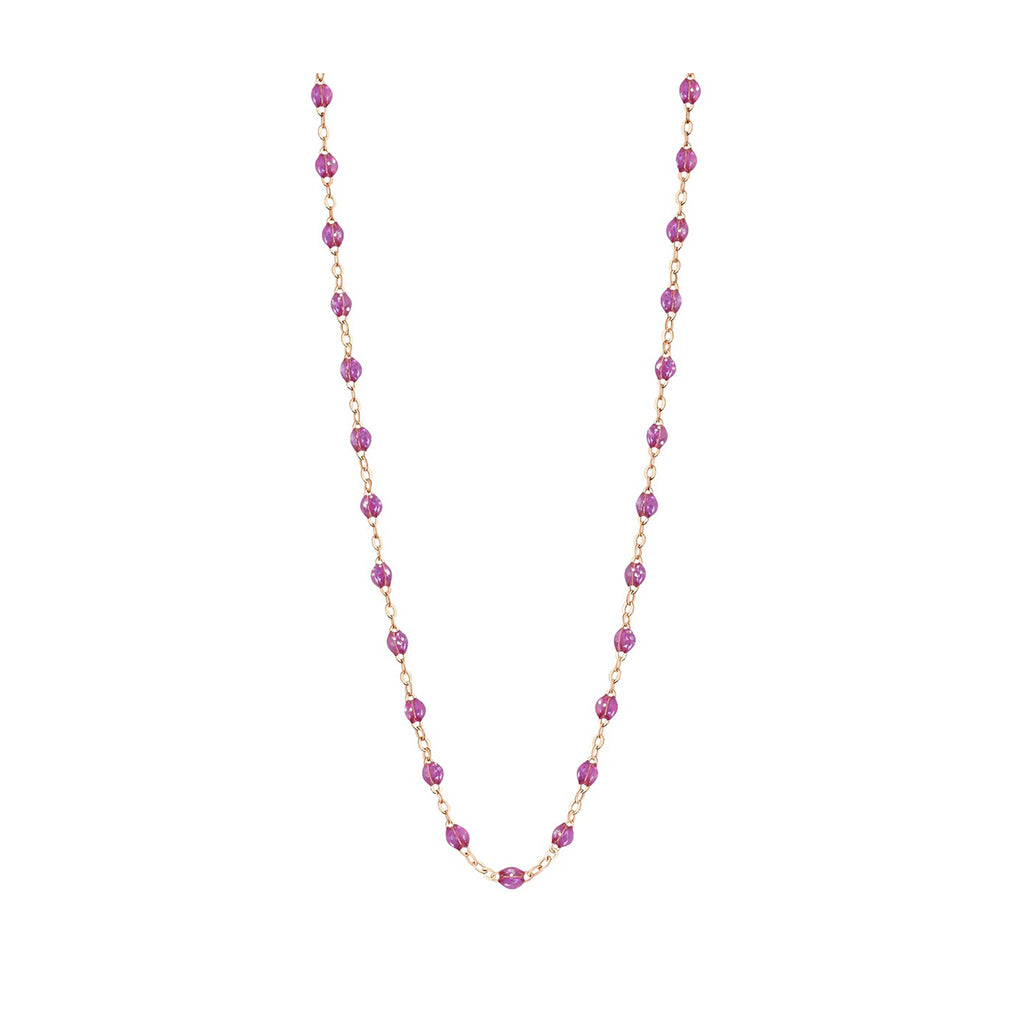 COLLIER GIGI CLOZEAU OR ROSE GALAXY 50 CM