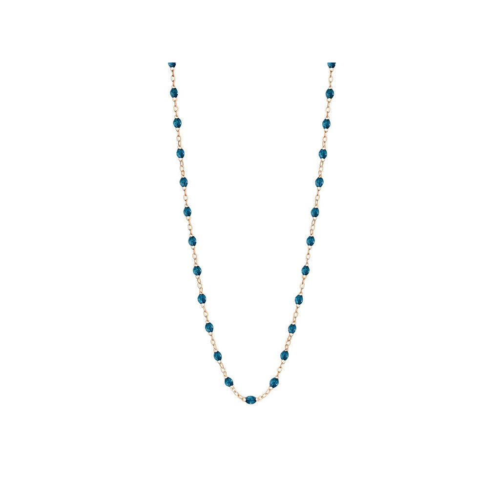 Collier Gigi Clozeau Or Rose 45 cm résine jungle