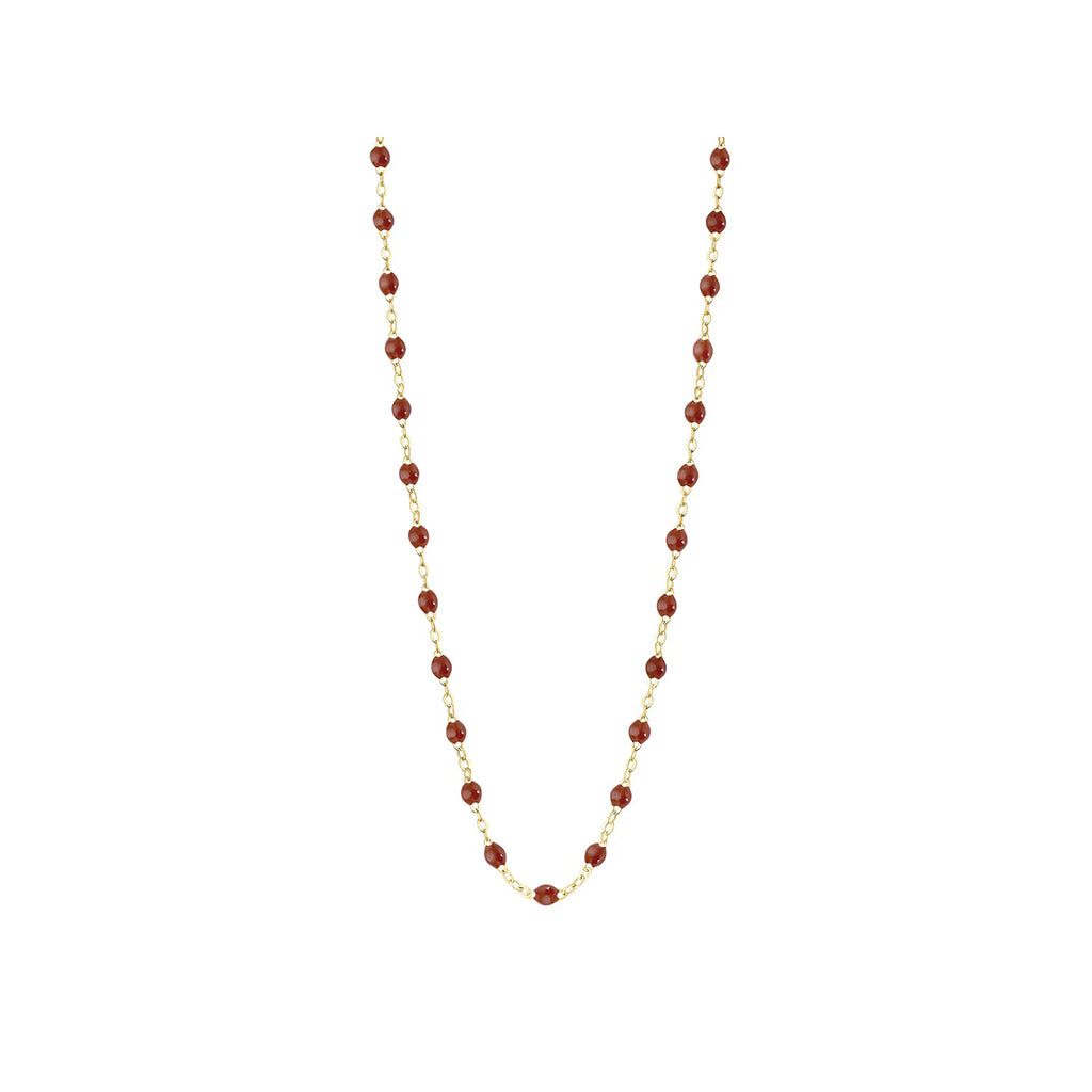 Collier Gigi Clozeau or jaune moka 45cm