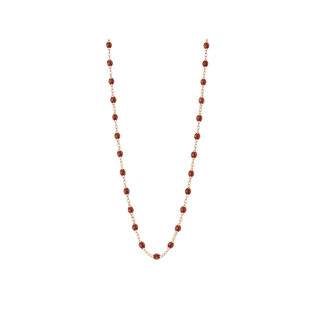Collier Gigi Clozeau or rose moka 42cm