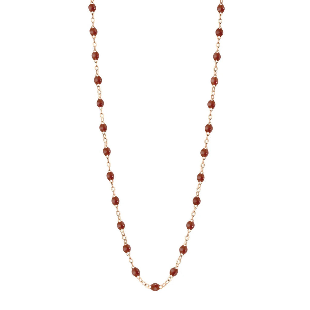 Collier Gigi Clozeau or rose moka 60cm