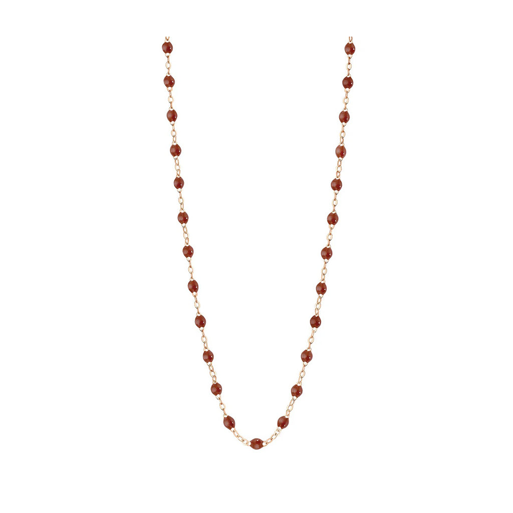 Collier Gigi Clozeau or ropse moka 50cm